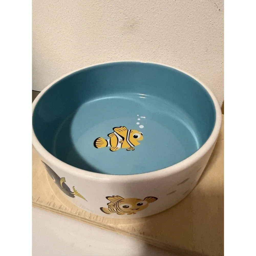 Pixar Finding Nemo themed ceramic dog and cat bowl